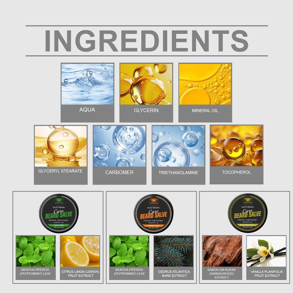 Bartpflegecreme für Männer, weich, formend, nährende Pflege, Bartpflege, feuchtigkeitsspendend, sanft, angenehm, feuchtigkeitsspendend, weich.