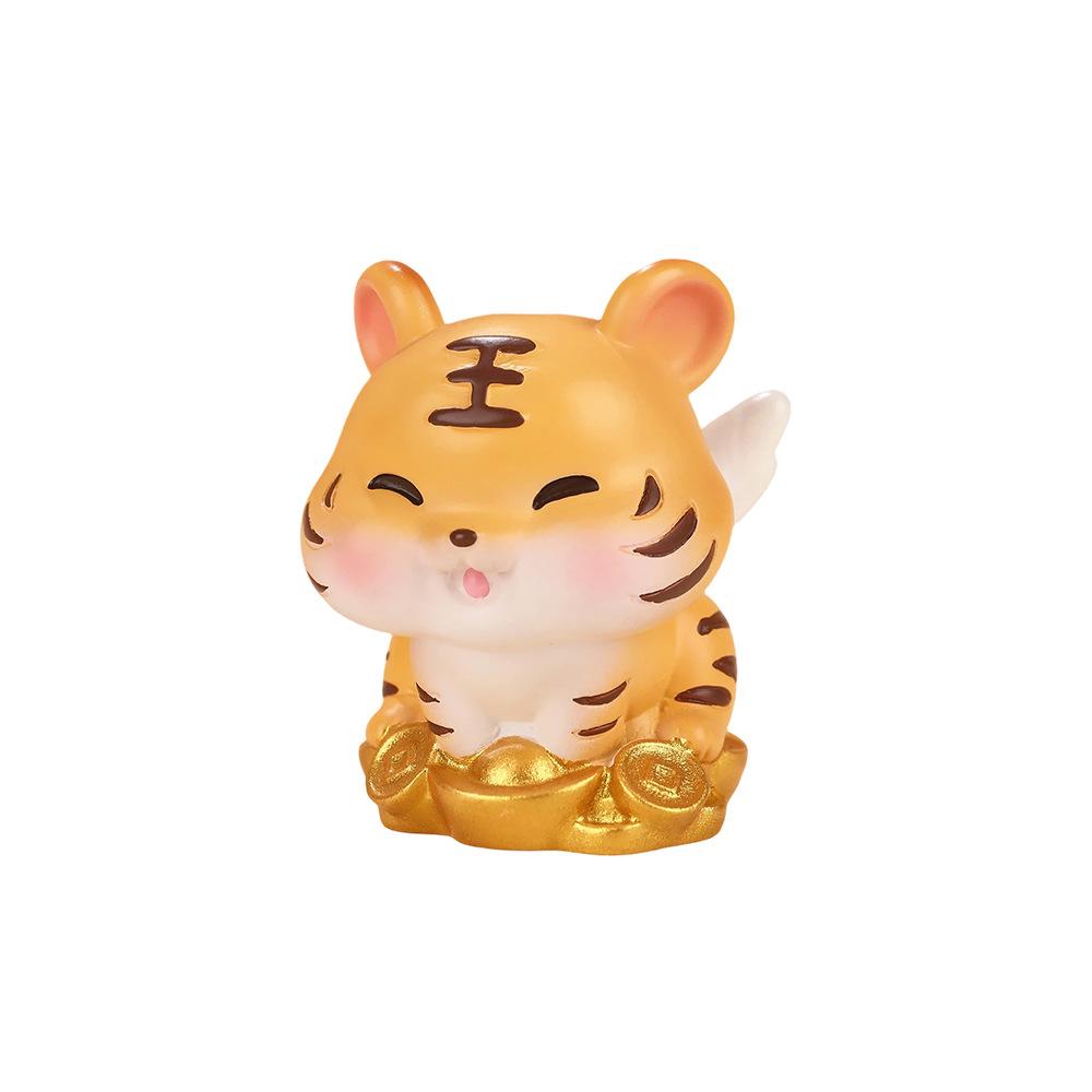 Twelve Zodiac Figurines, Cartoonish and Cute Cake Decorations, Resin Handicrafts, Office Desk Decorations, Small Ornaments