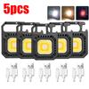 AmmToo Mini LED Magnetic Flashlight COB 800 Lumens USB Rechargeable 7 Modes Outdoor Camping Pocket Work Light Spotlights