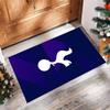 Tottenham Hotspur Theme Rug Soft Crystal Velvet Area Rug Non-Slip Floor Carpet for Living Room Bedroom Nursery