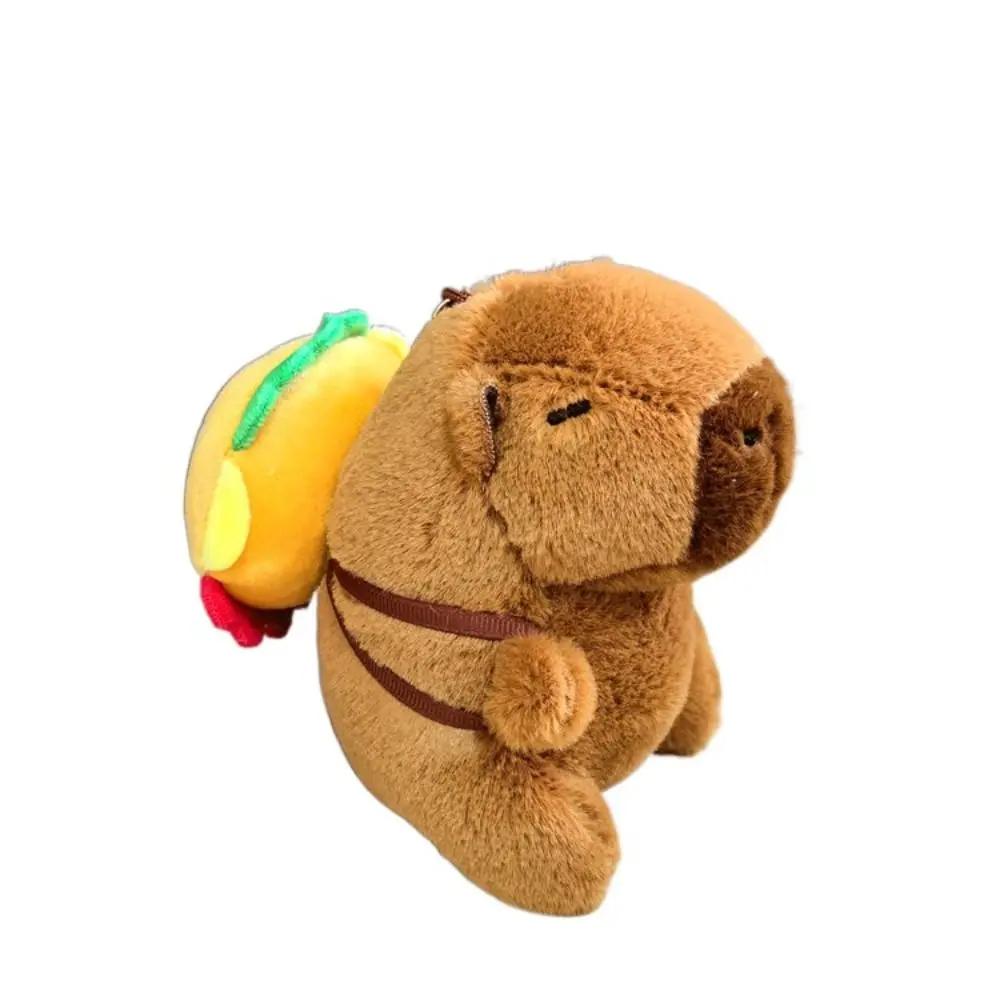 Toy Cartoon Capybara Simulation Capybara Pendant Multicolor Plush Capybara Keychain Accessories Stuffed Animals