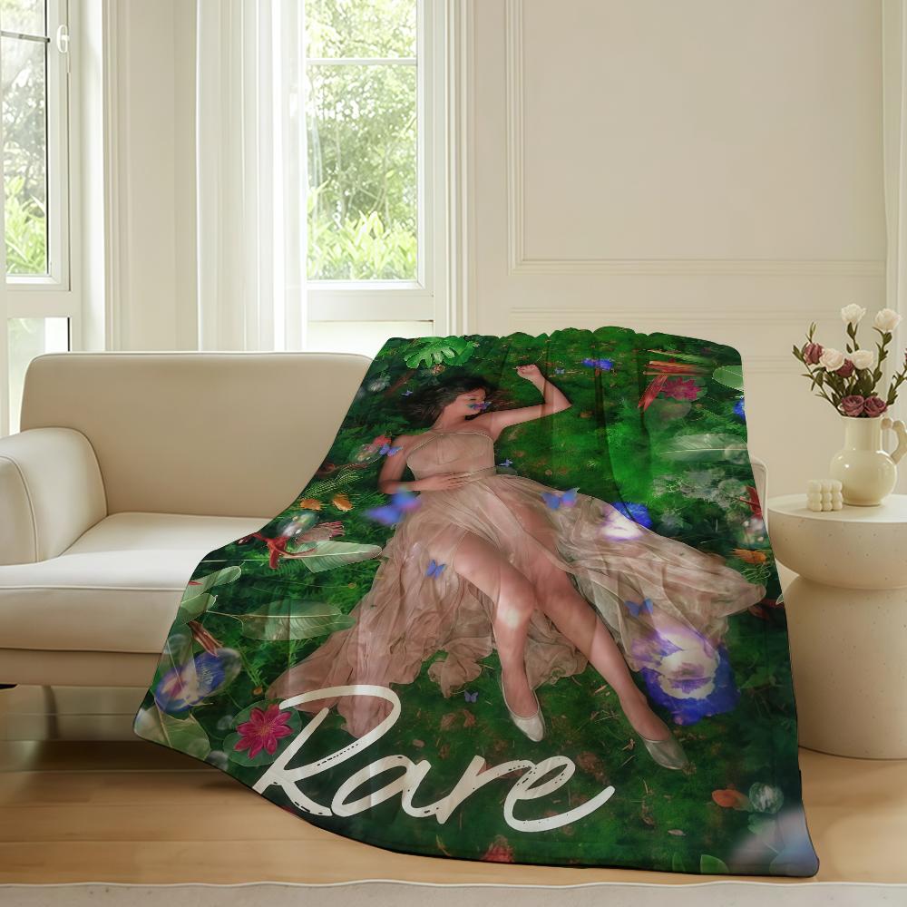 

American singer Selena Gomez Blanket For Sofa Office Bed Plane Travel Sleep Read Relax Camping Soft And Warm 30x40in