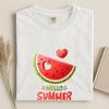 Comfort Colors Watermelon Tee Hello Summer, Cute Watermelon Tee, Handmade Hello Summer Tee,Funny Summer Tee, Summer Vs Watermelon Lovers Tee