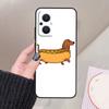 Cartoon Dachshund Sausage Dog Funda For OPPO Reno 12 14 13 11 10 Pro 11F 12F 13F 14F 7 8 Lite OPPO Find X6 X5 X8 X9 Pro Case