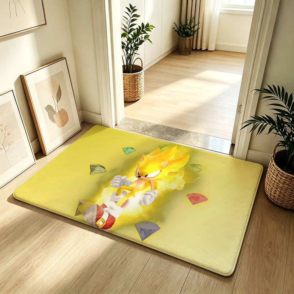 Anime S-Super-S-Sonics Cool Carpet Bathroom Anti-slip Mat Door Mat Home Decoration Mat Entrance Door Mat Scratch-resistant Door
