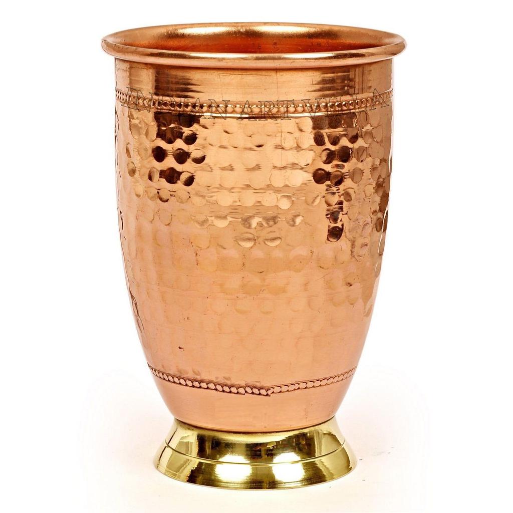 Pure Copper Drinkware Gift Set of Cocktail Design 1 Bottle & 2 Glass with Gift Box, Gift Item for Diwali, Bithday & Parties, Bottle