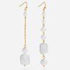 Design Elegant Elegant Wind 18K Gold, Freshwater Pearl Fringed Earrings Versatile Earrings