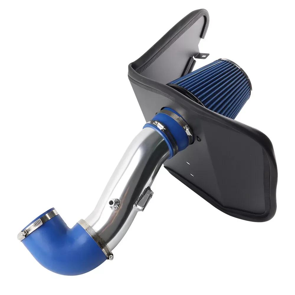 

Air Intake System Red Blue Cold Air Intake Pipe Filter Kit Heat Shield For 2012-2015 Camaro 3.6L V6 Engine Parts синій