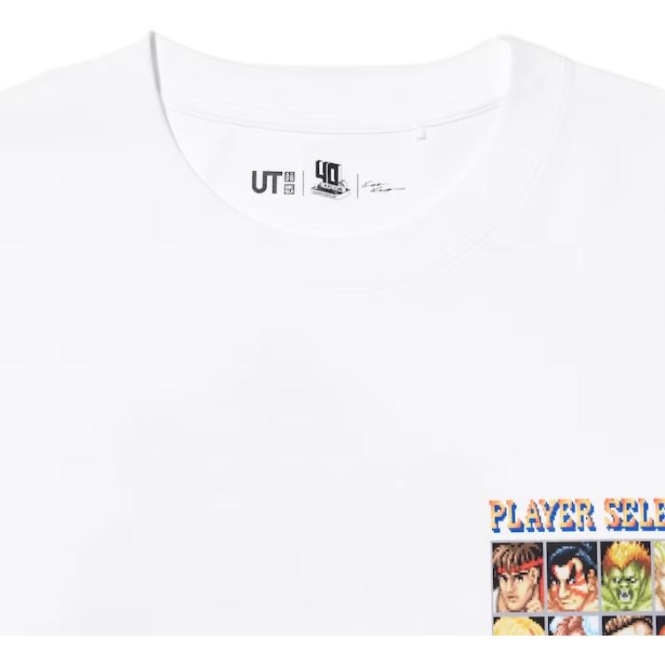 Uniqlo × Kosuke Kawamura x Capcom Collaborazione SS24 Stampa Grafica Gioco T-shirt a Maniche Corte Unisex Top Bianco 466092-00