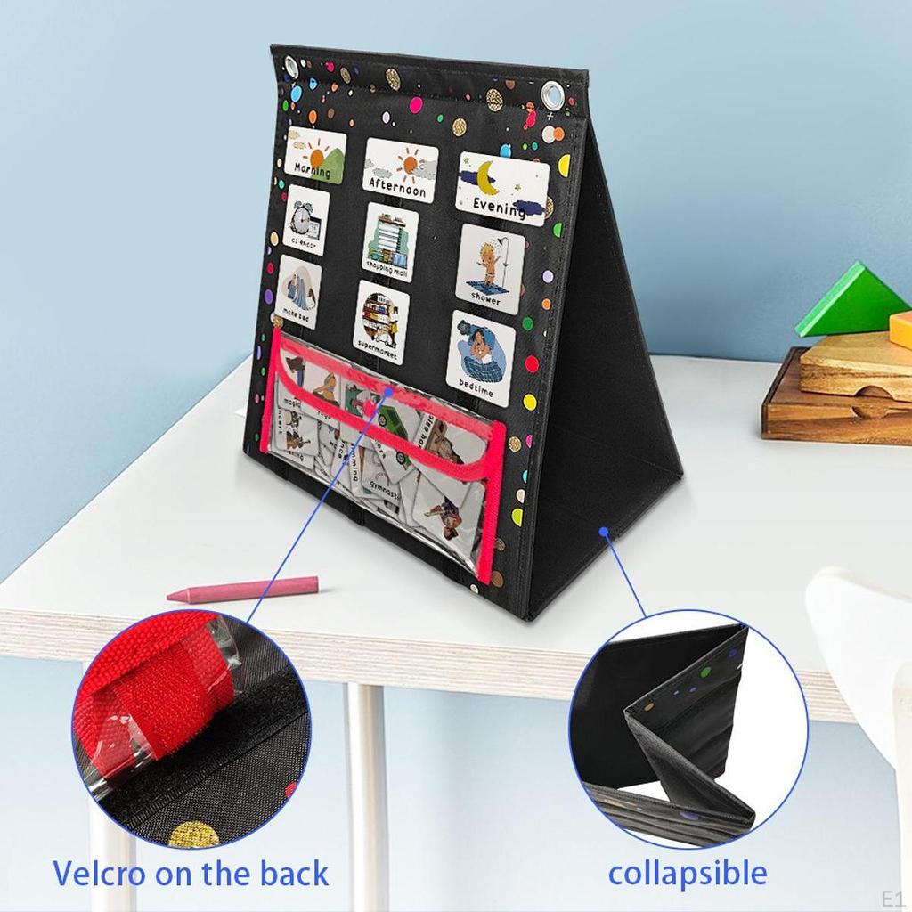 Visual Schedule for Kids Learning Materials Portable Teaching Props Behavioral Routine Chart