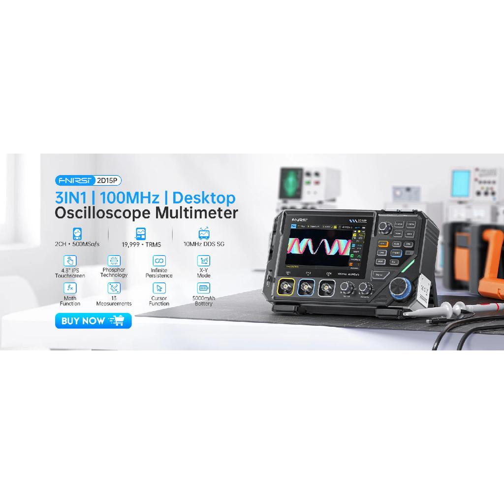 FNIRSI 2C23T 2C53T Upgrade 50MHz Handheld Digital Oscilloscope Multimeter Signal Generator  3 in 1 Dual Channel Automotive Tools