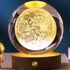 3D Crystal Ball Night Light Rechargeable Battery Soft Light Multifunction Crystal Ball Lamp with