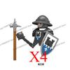 Medieval Knight Figures Building Blocks Elf Guard Dwarf Warrior Wild Boar Sheep Mount Fantasy Movie Character Soldier Bricks Toy
