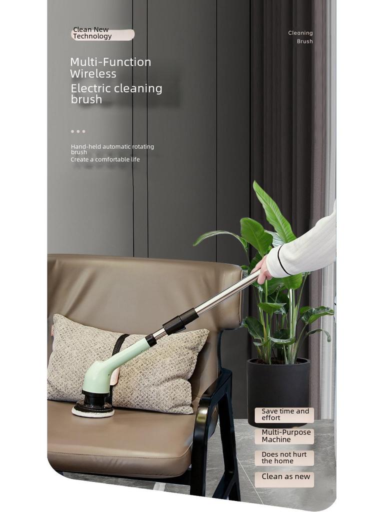 Multi-Function Electric Cleaning Brush for Kitchen, Bathroom & Floor