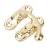 30 Pcs Hasp Hook Retro Style Iron Latch Hook Hasp for Jewelry Gift Boxes 3.2 X 2.8cmYellow Right