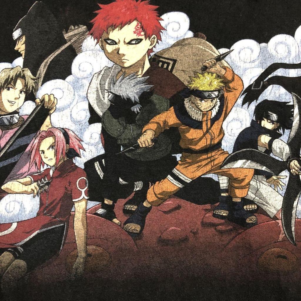 [USED] Y2K00s Anime Naruto T-shirt, size L
