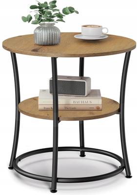Bench Coffee Table Artisan-Black With Shelf Industrial Loft Rustic Style