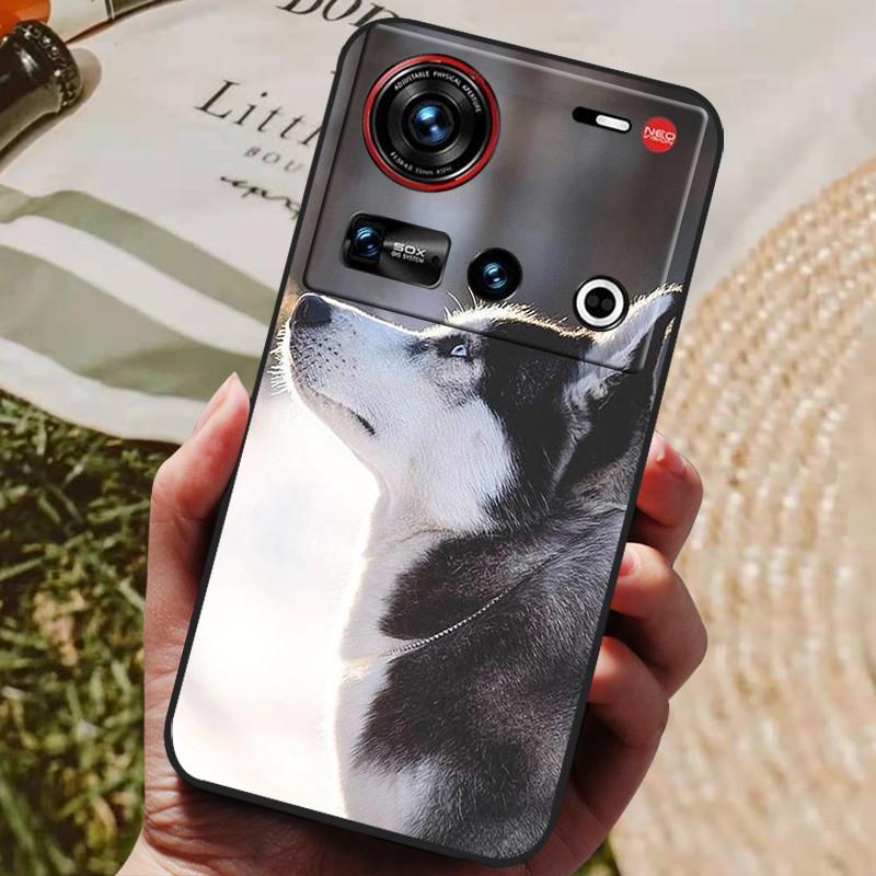 Pro pouzdro ZTE Nubia Z70 Ultra 5G 6,85'' Černé silikonové TPU měkký kryt telefonu pro Nubia Z70 Ultra Ochranné zadní kryty Z 70 Ultra