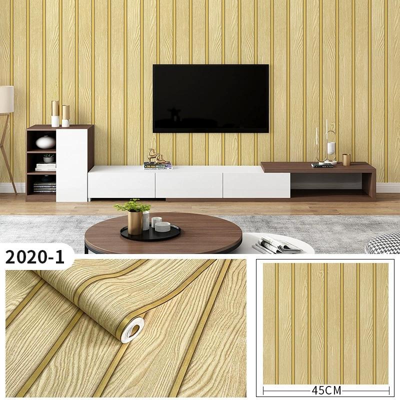 Selbstklebende Tapete in Holzoptik Holzpaneel Dekorative Wandaufkleber Akzentwände Heimdeko Spritzschutz Abnehmbare Dekoration