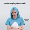 Schnelltrocknendes, kühlendes Kapuzenhandtuch, einfarbig, UV-Schutz, atmungsaktiv, schweißabsorbierend, Sport-/Laufhandtuch mit Kapuze