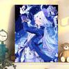 "Digital DIY Oil Painting: Two-Dimensional Anime Water God Fu Nina Decorative Artwork"