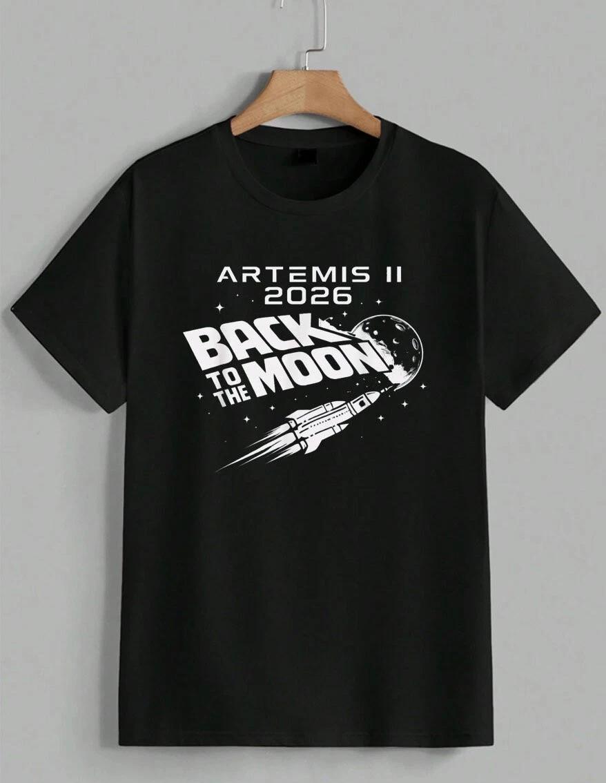 Artemis II 2026 Возвращение на Луну Миссия НАСА Любитель космоса Ракета Футболка Унисекс S