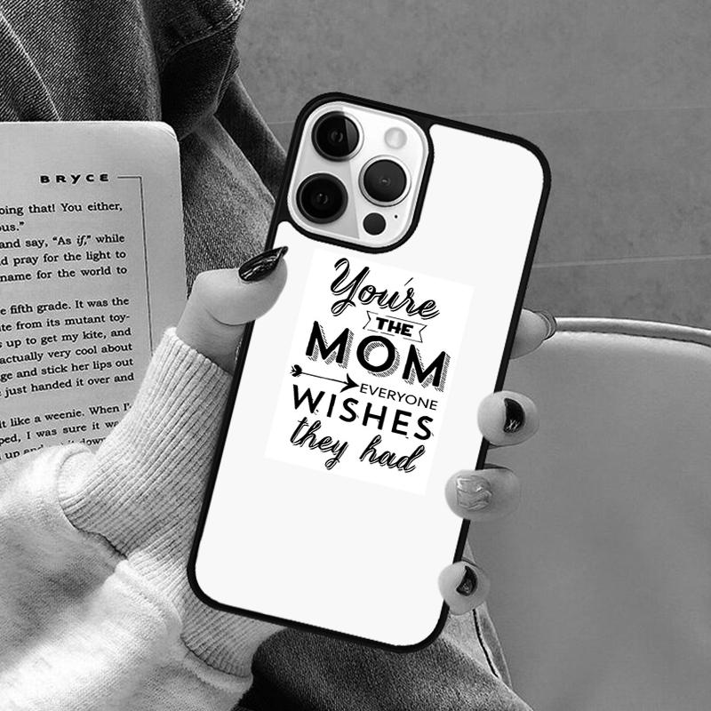 Best mom ever quotes Phone Case for iPhone 17 Air 16 16e 15 Plus for Apple 13 11 12 14 Pro Max Cover coque Shell