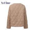 Yalu EW Women's Round Neck Diamond Quilted Lightweight Down Jacket