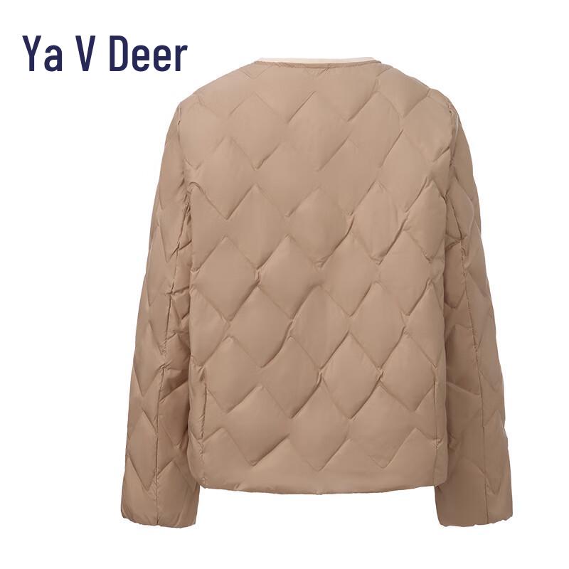 Yalu EW Women's Round Neck Diamond Quilted Lightweight Down Jacket