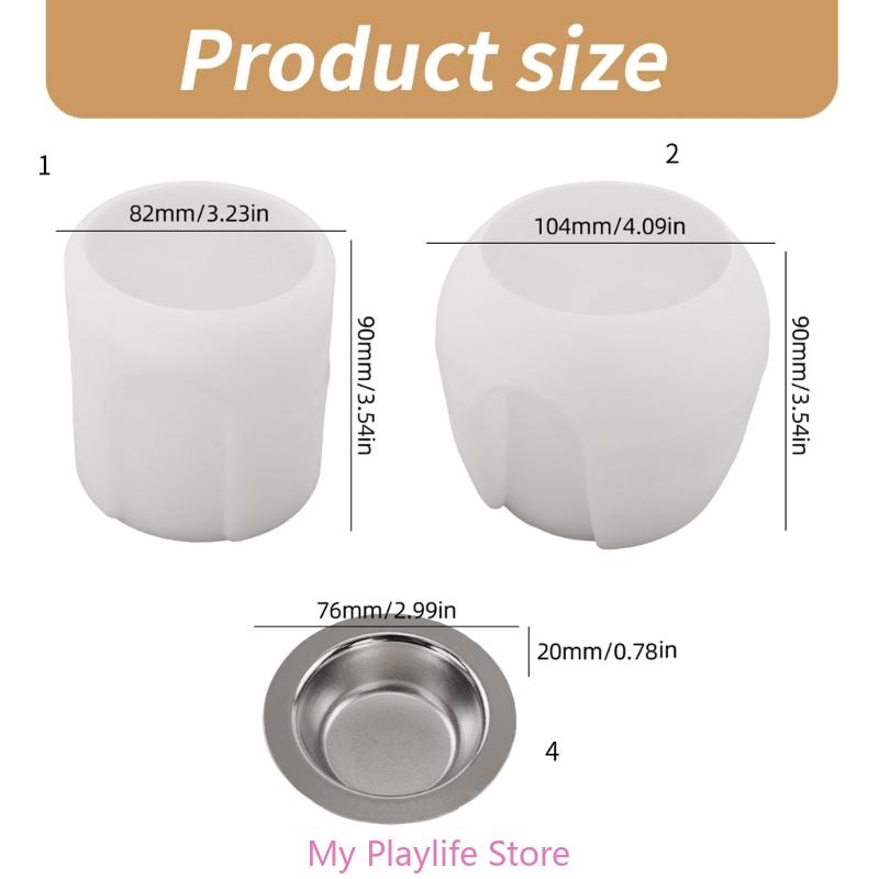 Cylinder Silicone Molds for Epoxy Resin, Home Decoration, Silicones Candle Holder Molds for Tealight Holder Stand