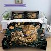 Hugging Animals  Pattern Bedding Quilt Set Quilt Cover Pillowcase Home Decoration  Gift (1 * duvet cover + 2 * pillowcase, without core)