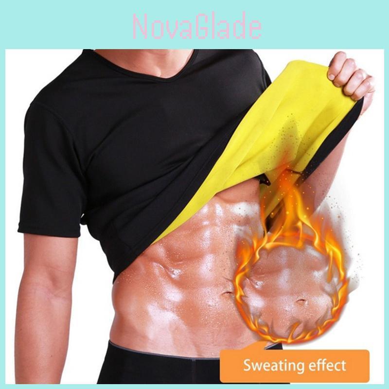 Mens Gym Neoprene Vest Sauna Tshirt Body Shaper For Slimming And Postpartum Recovery