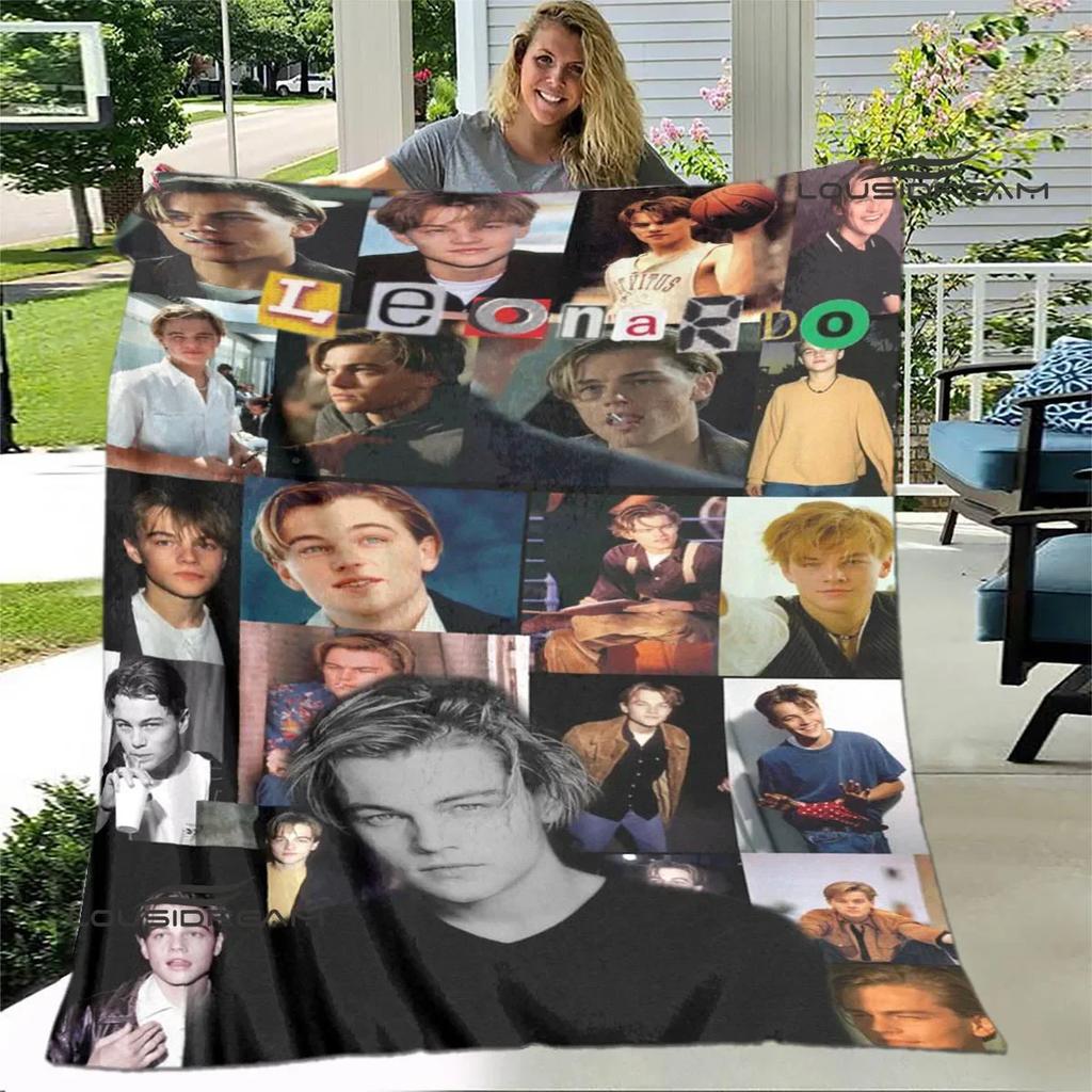 Coperta stampata Titanic Leonardo DiCaprio Coperta calda morbida e confortevole per casa viaggio letto coperta da picnic regalo di compleanno