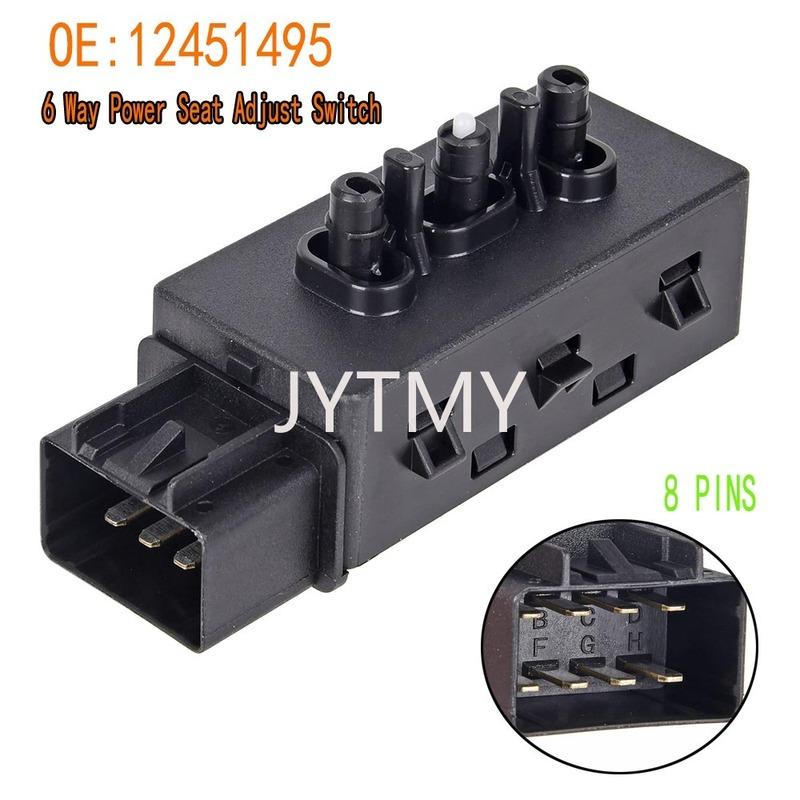 

6 Way Power Seat Adjust Switch button For Chevrolet Tahoe Suburban Cruze LTZ GMC Sierra Yukon 1500 2500 3500 HD Car Accessories