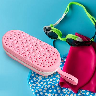 Swim Goggle Case with Drain Hole Sunglasses Case Swimming Goggles Storage Box for Swimming Goggles