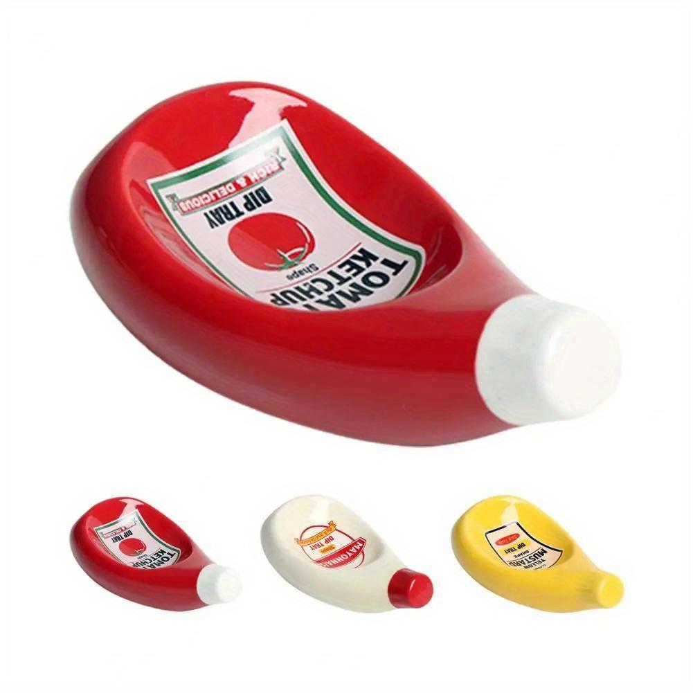 1PC Tomato Shaped Plates Soy Sauce Dish Creative Tomato Sauce Dish Salad Dressing Seasoning Dish Table Decoration Ceramic Plate