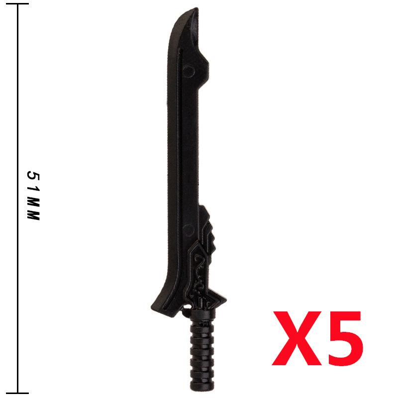 MOC Medieval Military Anime Figures Weapons Building Blocks Toys Soldiers Shield Sword Bow Trident Ax Gun Hammer DIY Gifts K027
