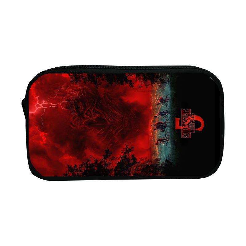 Stranger Things Large Capacity Pencil Case for Students - Stationery Storage Bag