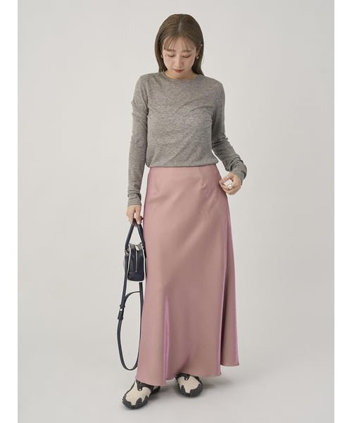 Emi Sheer Tele Rib 13WCT254064GRYF Top,