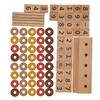 Children Wooden Blocks and Rings Stacking Toys Number Counting Learning Education Toy