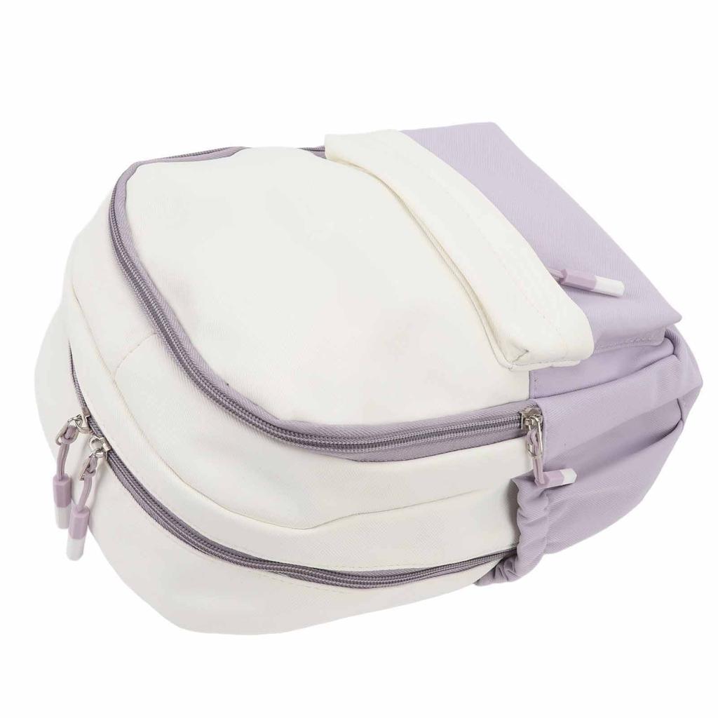 Backpack Simple Style Waterproof Versatile Large Capacity Laptop Work Business Backpack for Office School Travel Purple
