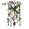 Fenster Hängende Windspiele Outdoor Vogelglocken, Dekorative Anhänger, Acryl Gartenornament Aufhängungen für Veranda Terrasse Dekorationen Natur inspiriert