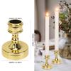6Pcs Taper Candle Holders Candlestick Bronze Gold Rod Wax Base For Wedding Party Festival Candlestick Home Decor Candle Holders