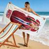 Haaland'S Dynamic Leap Manchester City'S Star Forward Action Beach Towel Portable For Travel Beach Towel For Vacation Photos Swim Seaside