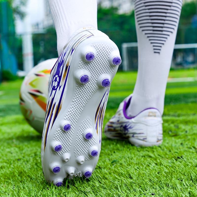 2026 Kids Soccer Football Boots FG Cleats Unisex School Training Non-Slip Breathable Outdoor Athletic Shoes for Boys Girls