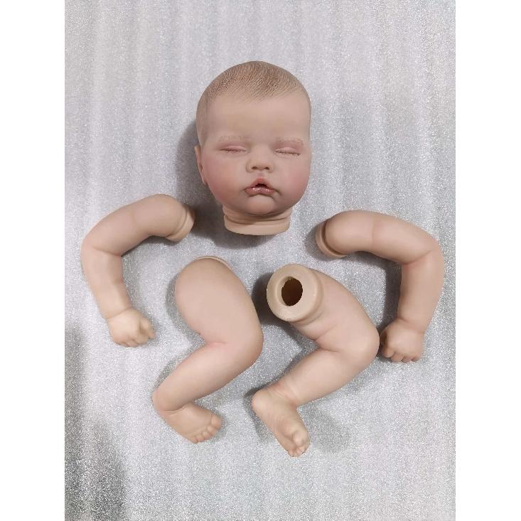 NPK 19-inch Lifelike Reborn Quinbee Doll Finished Size with Painted Details Veins - Collectible Baby Figure Kit 49cm белый