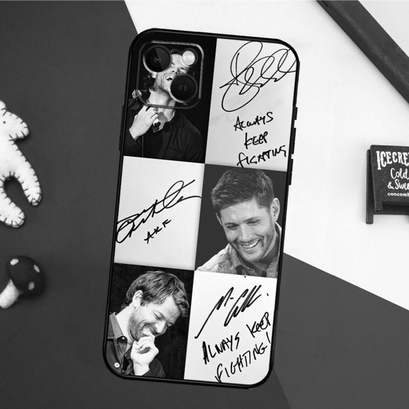 Supernatural Jensen Ackles Case For iPhone 11 12 13 14 16 15 Pro Max Plus Mini X XR XS Max 7 8 Back Cover