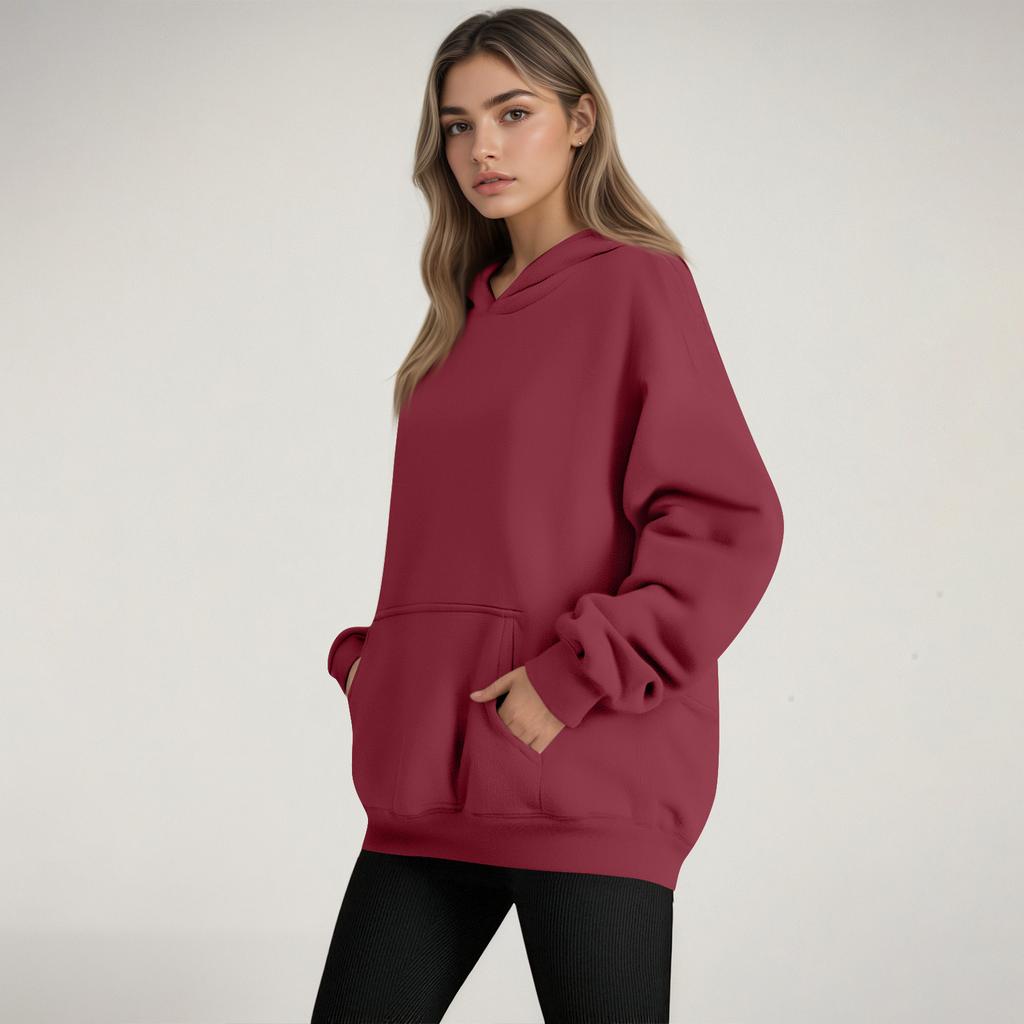 Women's Fashion Women's Lightweight Long Sleeve Pullover With Pockets Hoodie