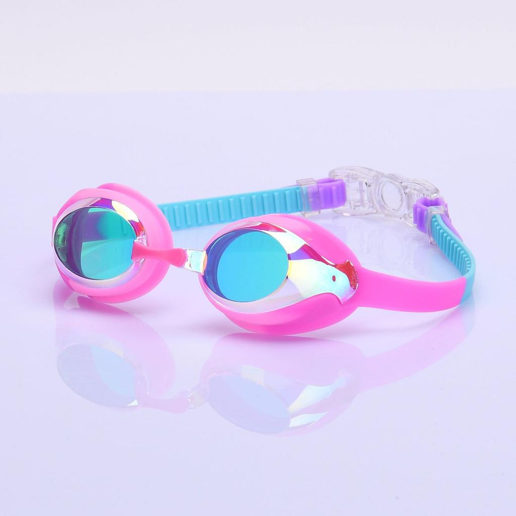 Children's Silicone Swimming Goggles PC Lens Lightweight Waterproof Anti-Fog Leakproof Design Custom Logo Anti-UV Clear Vision