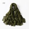 58 Colors Women Candy Color Voile Scarf Plain Solid Pashmina Female Warm Cotton Viscose Scarves Blanket Shawls And Wraps Bufanda